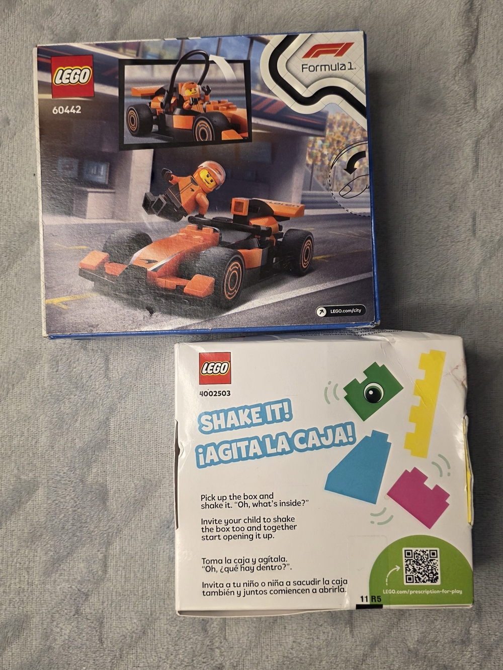 LEGO Orange Formula 1 Race Car Set - Orange and Black